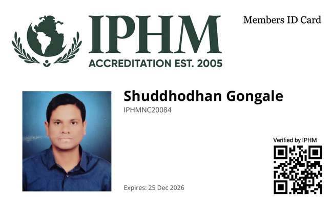 IPHM membership ID card for Coach SG